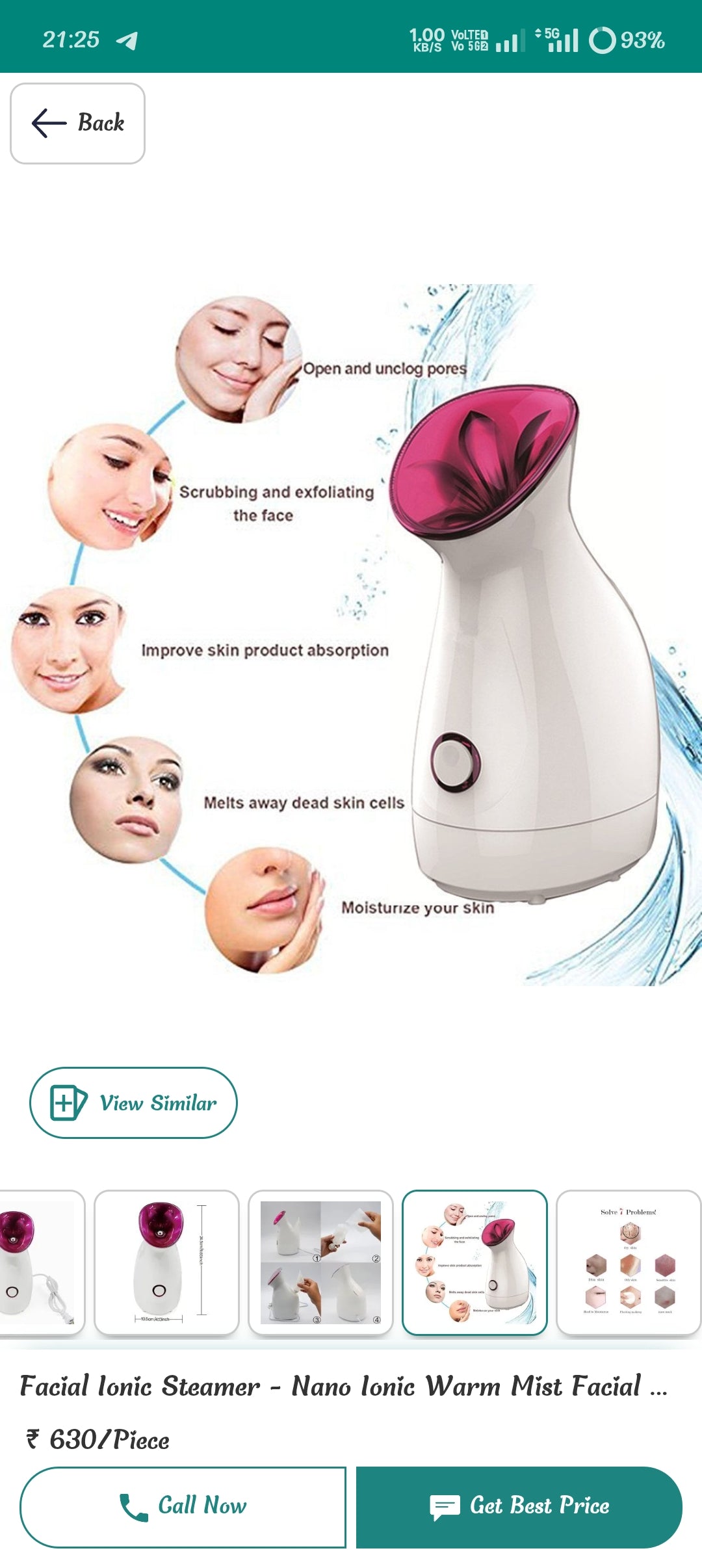 HealtMist Steamer – Instant Relief from Cold & Cough Or Face steamer