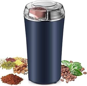 “Premium Electric Mini Grinder | Stainless Steel Blades for Spices, Nuts & Coffee”