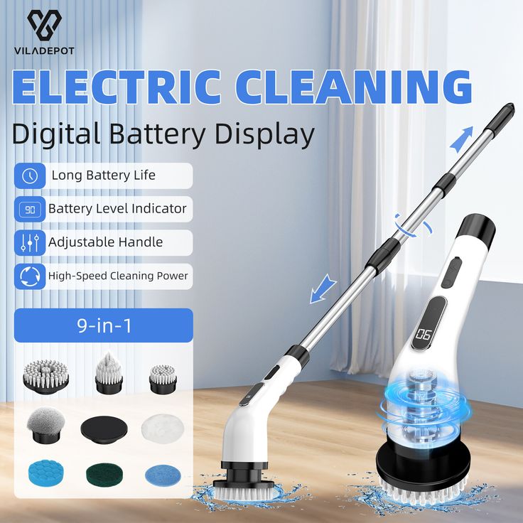 9 in 1 SpinPro Electric Scrubber