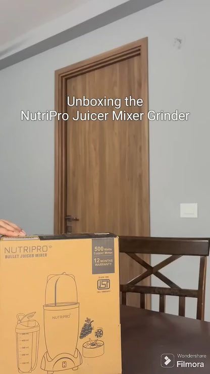 NutriPro Bullet Juicer (2 Jars) – Smart & Compact (Top Quality Product)