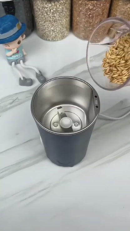 “Premium Electric Mini Grinder | Stainless Steel Blades for Spices, Nuts & Coffee”