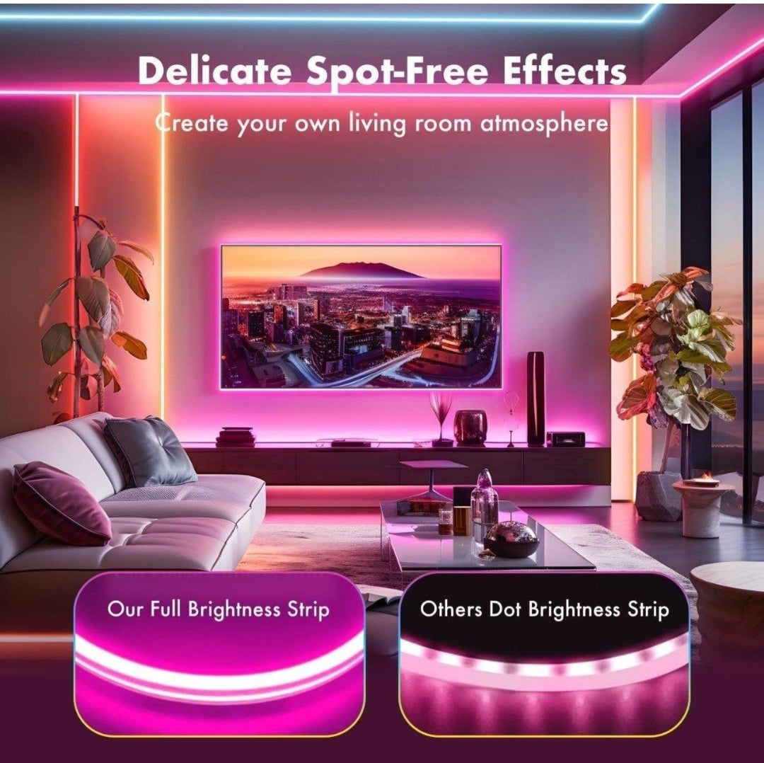 GlowLine Colourful Neon Strip light ( 5 meter) with Remote control