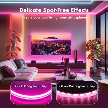GlowLine Colourful Neon Strip light ( 5 meter) with Remote control