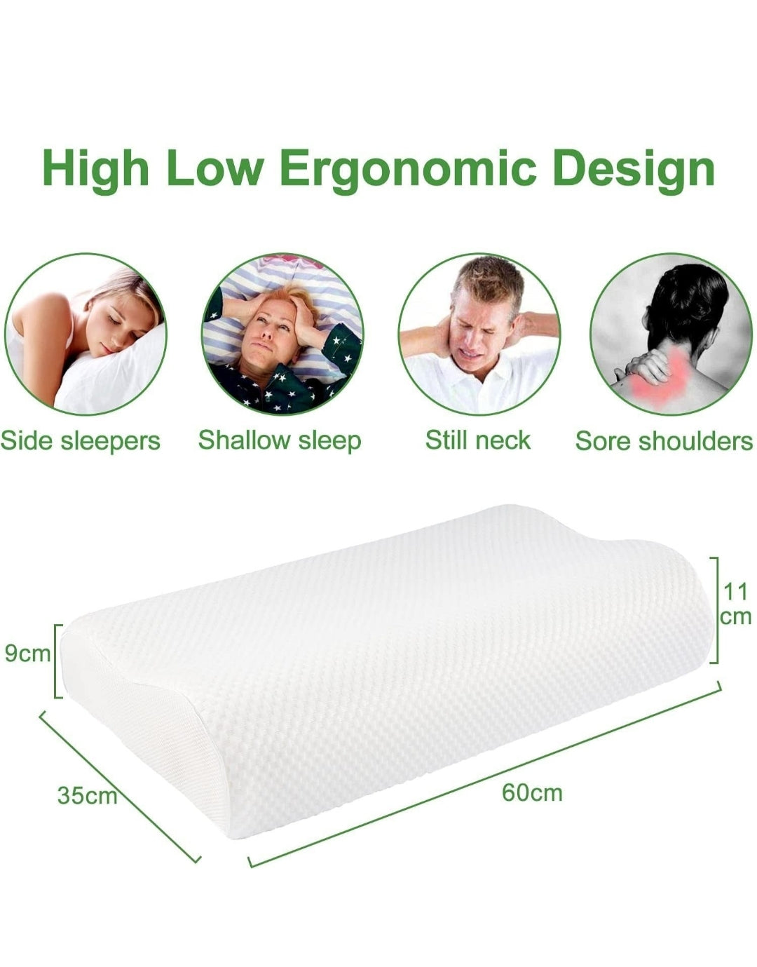 CloudComfort Memory Pillow