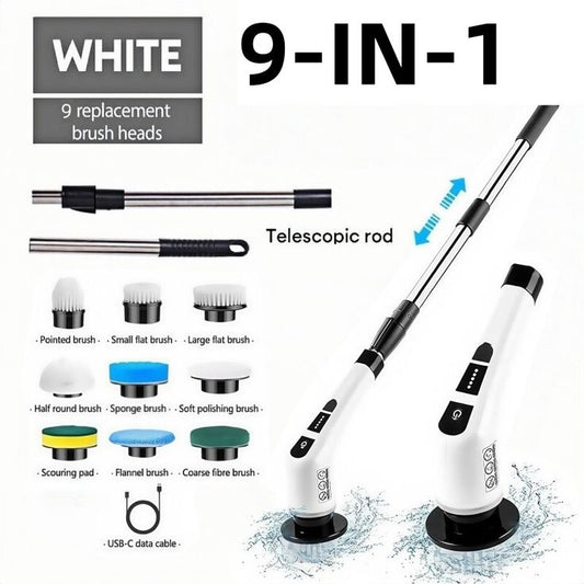 9 in 1 SpinPro Electric Scrubber